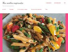 Tablet Screenshot of mesrecettesinspirantes.com